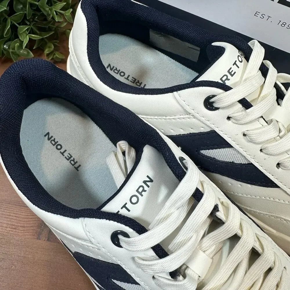 Tretorn‎ Dennis White Low Top Lace Up Sneakers Men's Size 9.5